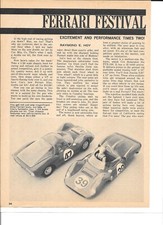 Cox Dino Ferrari Slot Car Vintage Mag Article PHOTOCOPY