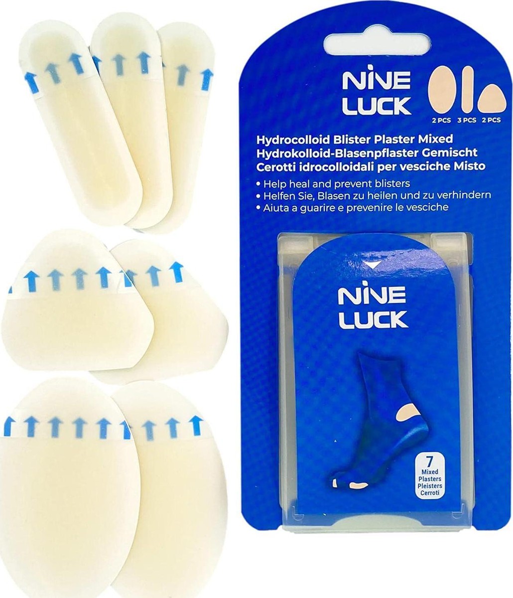 7pcs Assorted Blister Plasters for Feet Blister Tape