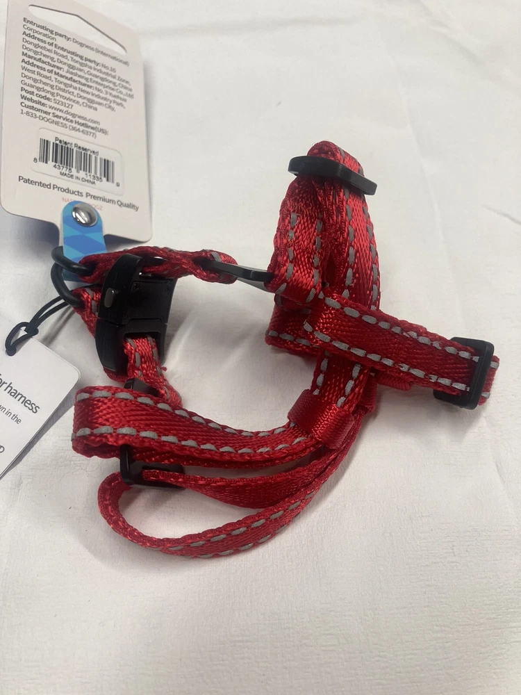 DOG HARNESS Challenger Series Safety Size Small XS NEW Dogness Red