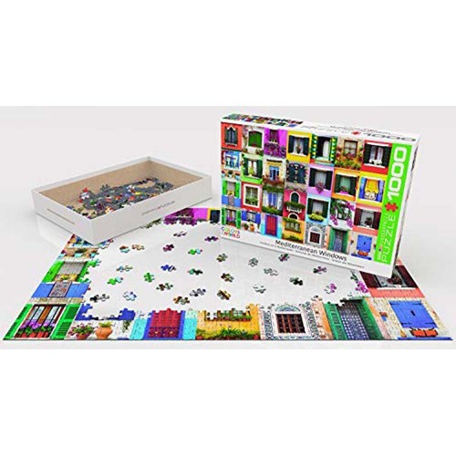 Eurographics 'Smart Cut Technology' 1000 Piece Puzzle Mediterranean Windows eBay