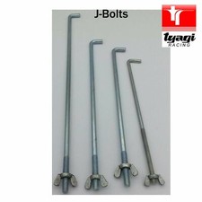 All Size Bright Zinc J-Bolt Battery Holder Car Truck Van