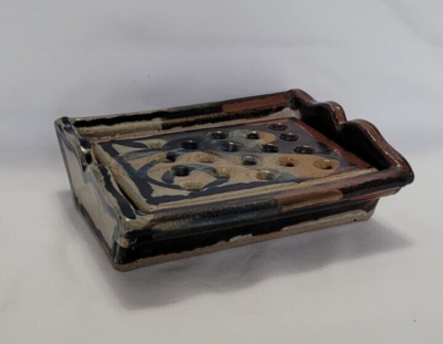 #ad Artisan Made Stoneware Soap Dish Holder EarthTone Colors $18.00