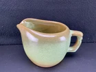 Vintage Frankoma Pottery Green Small Creamer Pitcher USA 3 3/4" Tall #5A