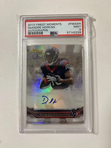 Deandre Hopkins PSA 9 RC Auto 2013 Topps Finest Moments Rookie SP Texans