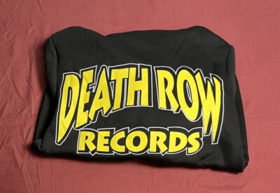 Death Row Records Official, black and yellow hoodie (M) Snoop Dog , Dr. Dre,2pac