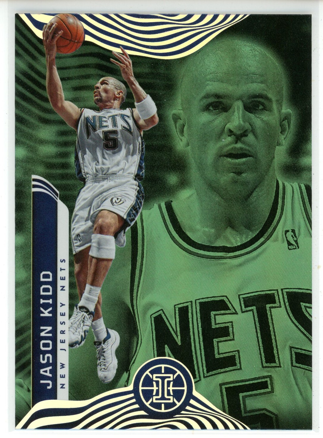 2021-22 Panini Illusions Basketball Emerald #131 Jason Kidd (Nets)