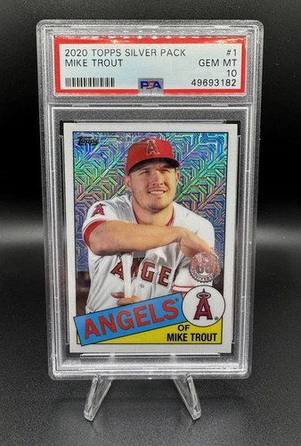 2020 Topps #1 Mike Trout Silver Pack 35th Anniversary PSA 10