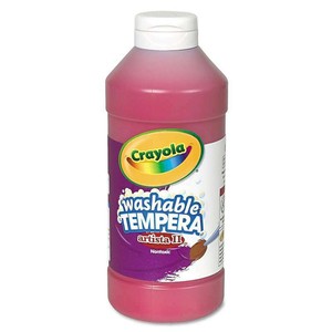 Crayola liq tempera wshbl 16oz Red 543115038 (071662650384)