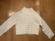 Woman  s WE THE FREE Small Ivory Sweater