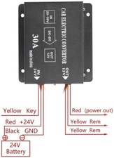 Inverter Convertitore Auto 30A 30amp Dc da 24V a 12V per Auto Camion Camper Ws - Miniatura 4