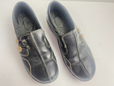 Clarks Ashland Bendables Shoes Womens 6M Slip On Loafer 61631 Blue Leather