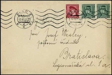 BM554. PROTECTORATE BOHEMIA AND MORAVIA FORERUNNER COVER 1939 STEFANIK MASARIK