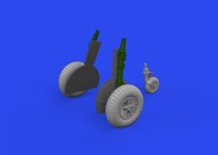 MW22 Eduard 648998 Bf 108 Wheels Spoked 1/48 Brassin For Eduard