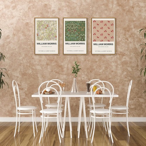Gufro Set of William Morris Canvas Print, Floral Art, Historic Cult 3 PCS - Picture 3 of 7