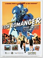 Vintage Print Ad 2000 Tech Romancer Dreamcast Capcom Original Promo Poster Art