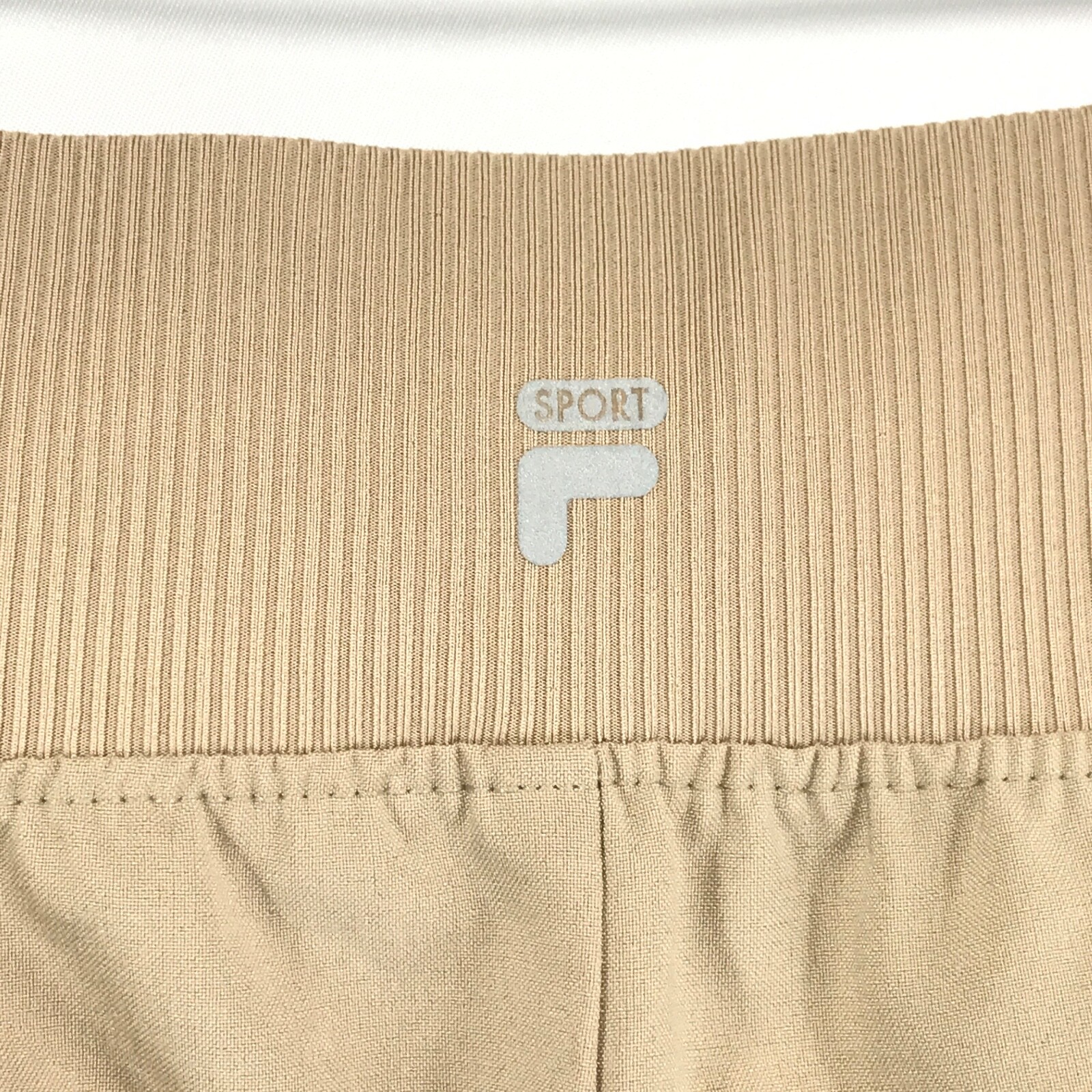 Pantaloncini Fila Sport Donna XL Beige Elasticizzato Politecnico 5 Tasche Vita Elastica Pull On