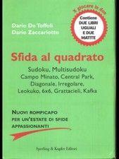 SFIDA AL QUADRATO ENIGMISTICA DARIO DE TOFFOLI / ZACCARIOTTO SPERLING & KUPF