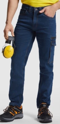 Stretch Jeanshose Denim Bundhose Jeans Arbeitshose Berufsbekleidung Herren Hose - Bild 1 von 4