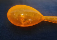 Vintage 4" Mini Maraca - Orange - Plastic - Rhythmic Shaker - Pre-Owned