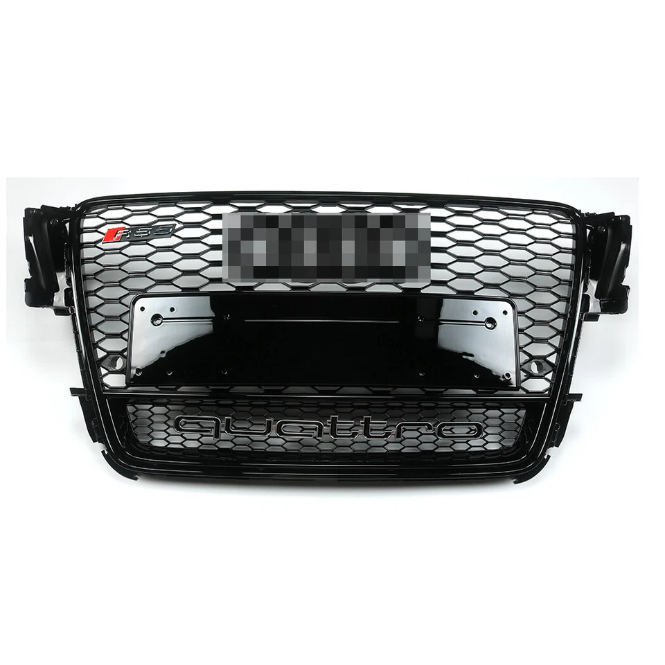 Para Audi A5/S5 B8 8T 2008-2012 RS5 Estilo Frontal Nido de Abeja Malla Quattro Rejilla Foto 3 de 4
