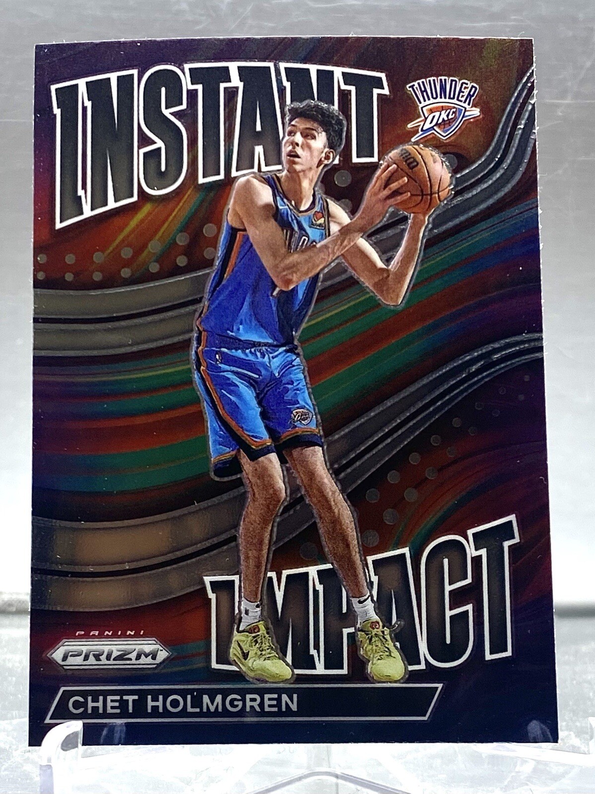 2022-23 Panini Prizm Green Instant Impact Chet Holmgren RC No. 2