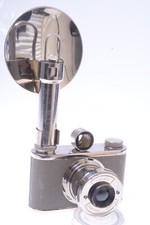 ✅ TAHBES SYNCHRO 120 ROLL FILM NICKEL PLATE CAMERA ALBADA FINDER FLASH 75MM LENS