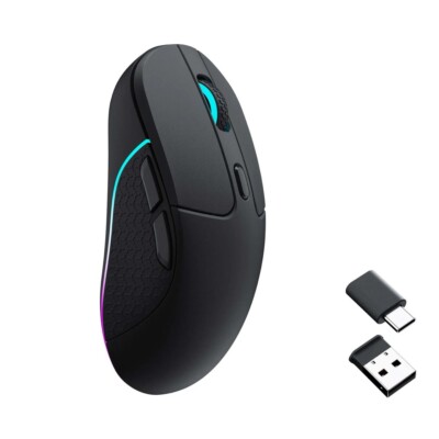Keychron M3 Wireless Maus Bluetooth 5.1 & 2.4 GHz - 1000 Hz RGB LED - M3-A1