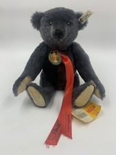 Steiff gray Mohair Disney world Teddy Bear Convention Germany Signed ear Button