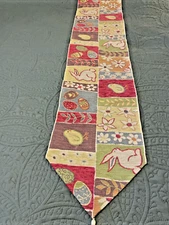 Easter tapestry table runner mat bunnies eggs 13" X 70" chicks