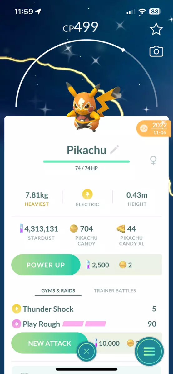 Pokémon Go * Shiny Pikachu Libre * TRADE Go- Description