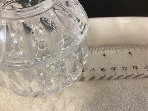 Vintage Gorham Full Lead Crystal Cream and Sugar (with lid) Set Lady Anne - Picture 15 of 18