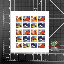 2021 USPS SHEET OF 20 POSTCARD RATE STAMPS BARNS  61¢ ($12.20)