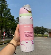 Owala 32 oz Water Bottle New In Box Limited Edition US- Pink Bow