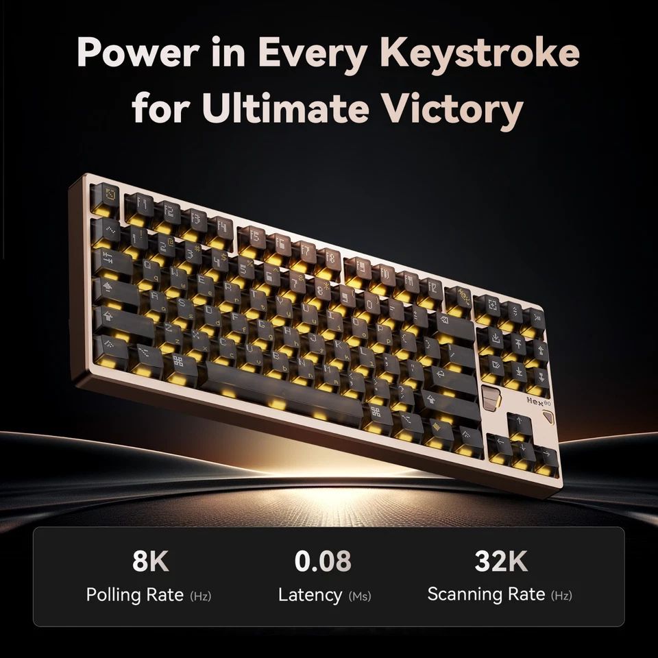 ATK × QK Hex80 TKL Hall Effect Magnetic Switch Gaming Keyboard 80% CNC Aluminum - Image 4 of 4