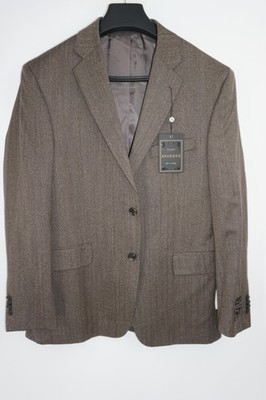 Jos A Bank Reserve Blazer Mens 40S Brown Imperial Blend Wool Silk Jacket
