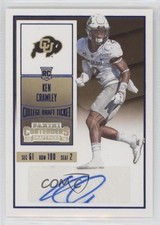 2016 Contenders Draft Picks College Ticket Blue Foil Ken Crawley #285 Auto 0xy0