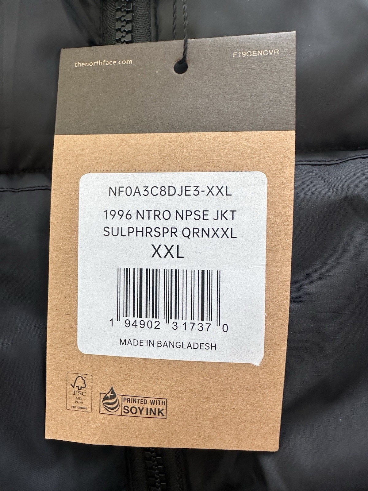 New The North Face Black700 Puffer Jacket Size XXL Men's with Tag Never Worn thumbnail 3