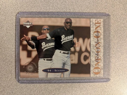 Michael Jordan 1995 Upper Deck Minors One On One Card #7 Birmingham Barons