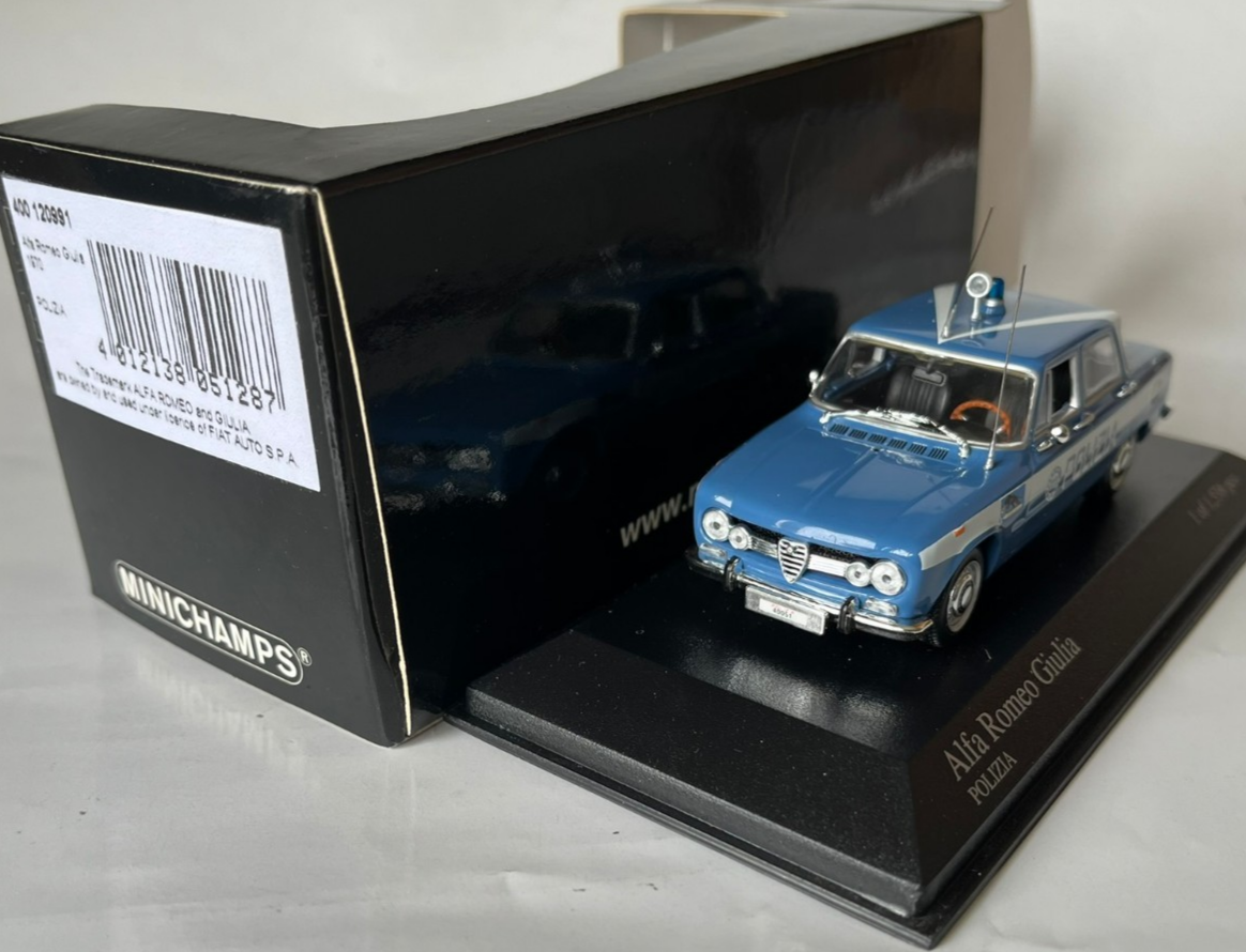 Alfa Romeo Giulia Polizia 1970 Minichamps 1/43 Scale Diecast