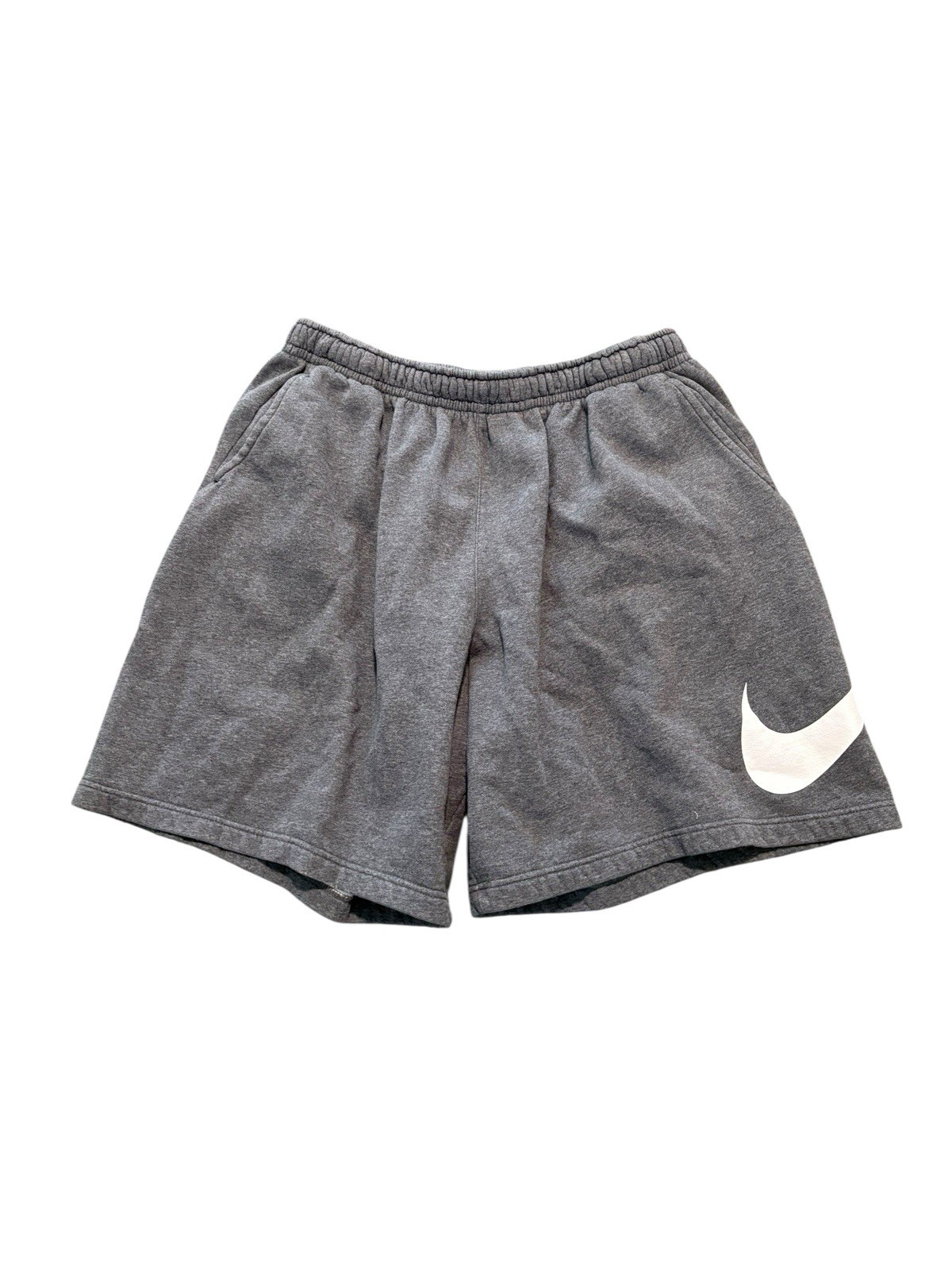 Nike Men’s Gray Sweat Shorts With Pockets Swoosh 3XL