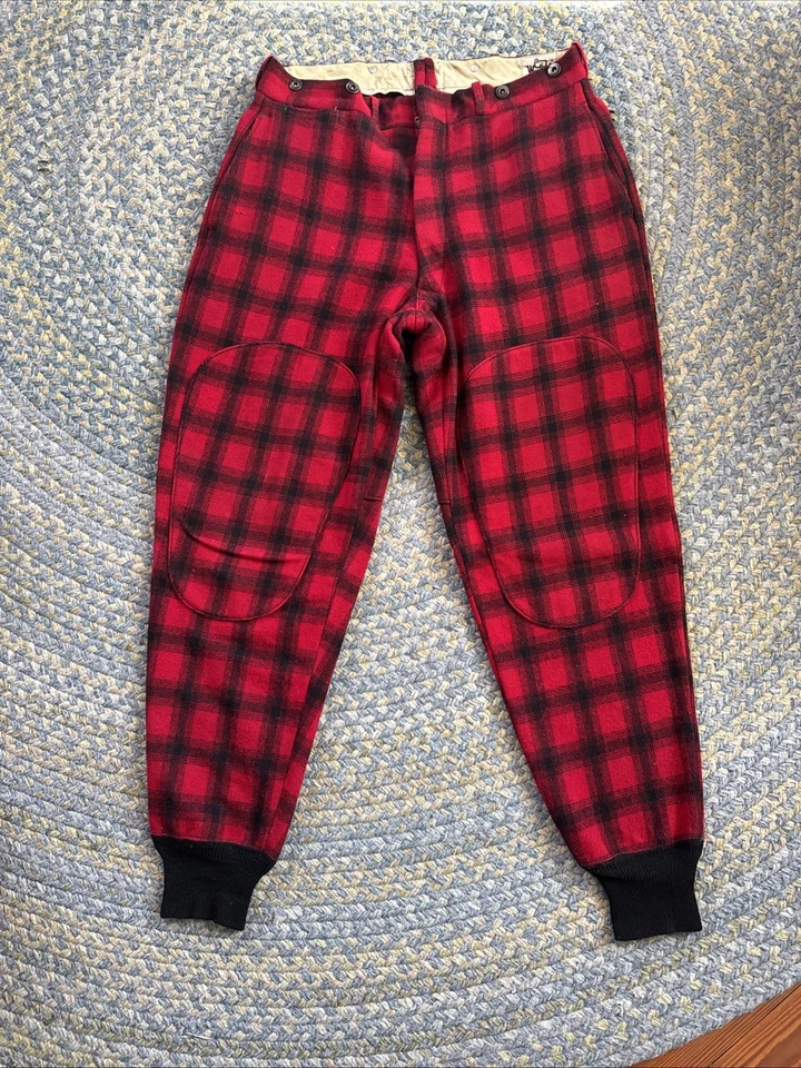 Vintage woolrich red plaid hunting jacket & Pants 42 - Image 3 of 4