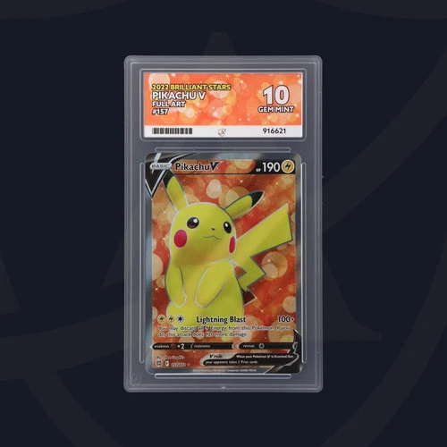 2022 Pokemon SWSH Brilliant Stars 157/172 Pikachu V ACE 10