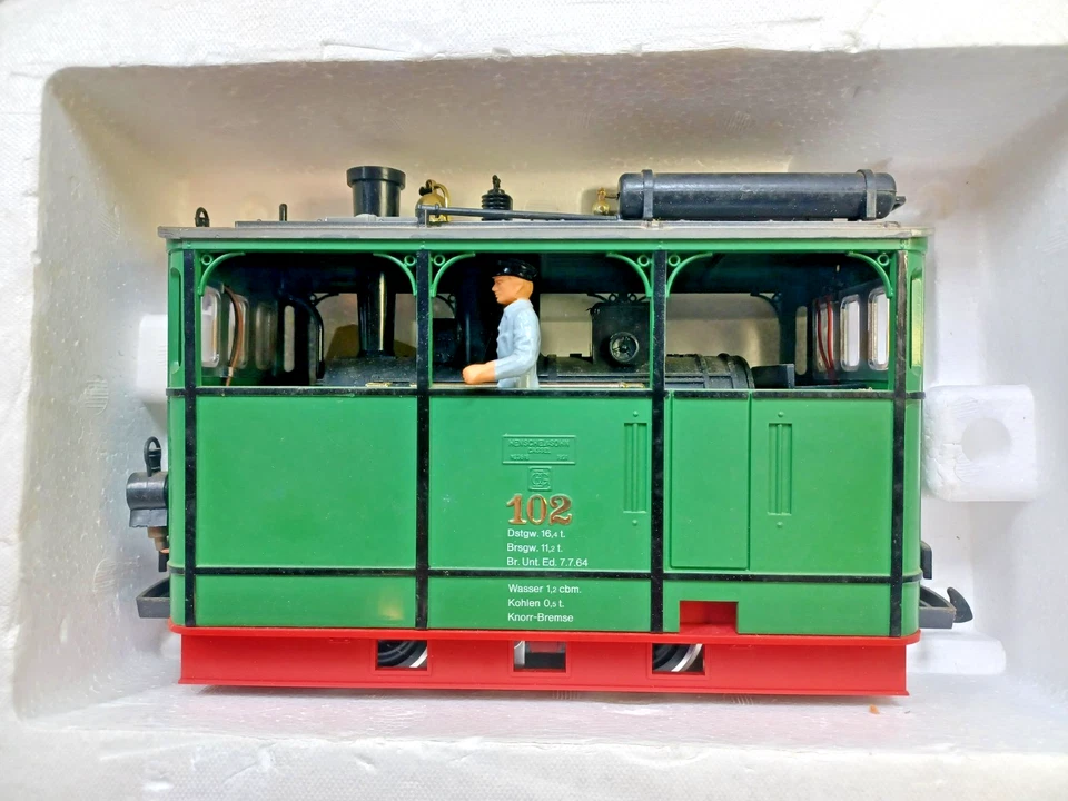 LGB 2050CL-13 ERB I Series Green Tram Steam Locomotive Tested Video Runs - Image 4 of 4