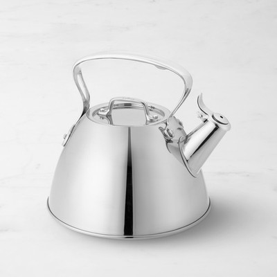All-Clad Stainless Steel Tea Kettle 2Qt Induction Compatible Whistling Kettle