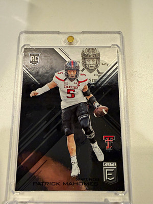 Panini 2017 Elite Draft Picks Patrick Mahomes II RC Rookie #145 Texas Tech