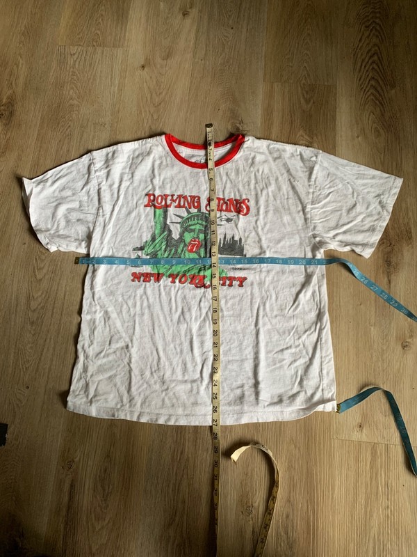 Mens T Shirt Grapic Print Rolling Stones New York City Offical Tag Size L 