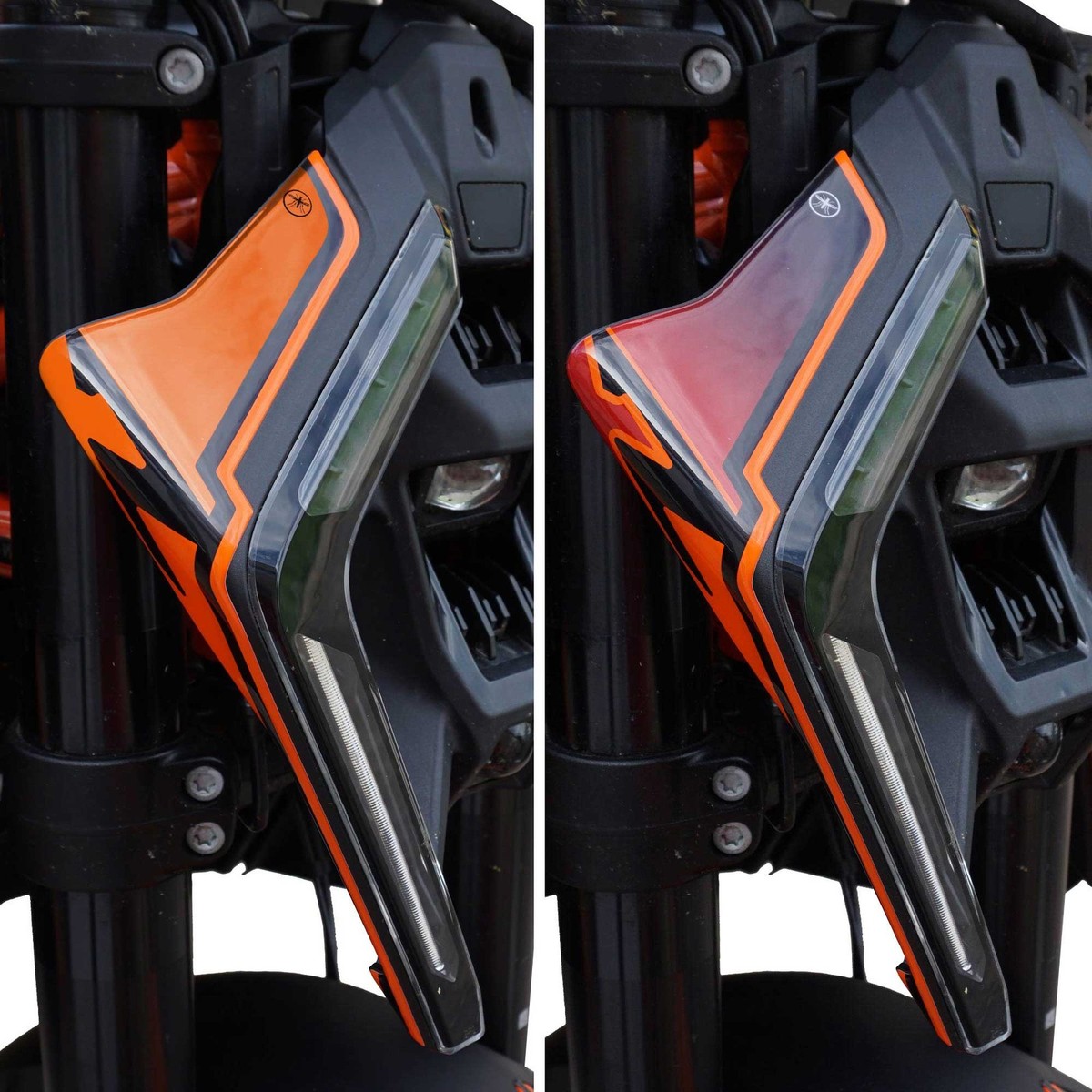 Adesivi 3D Protezioni Paramani Moto compatibili con QJ Motor SRT 600 SX 2024-25