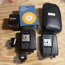 Vivitar Vintage Vivitar Electronic Flash Model 91 X 2 SL-2 Camera Photography