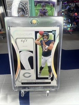 2024-25 Panini Immaculate Collection Remarkable Memorabilia Caleb Williams 1/1