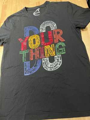 Being Human Brand Do Your Thing Graphics BLACK T-Shirt - Unisex Sz M